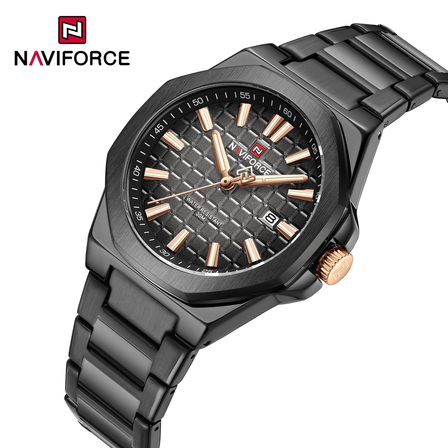 NAVIFORCE Watch 9258 Business Waterproof  Quartz Watch.