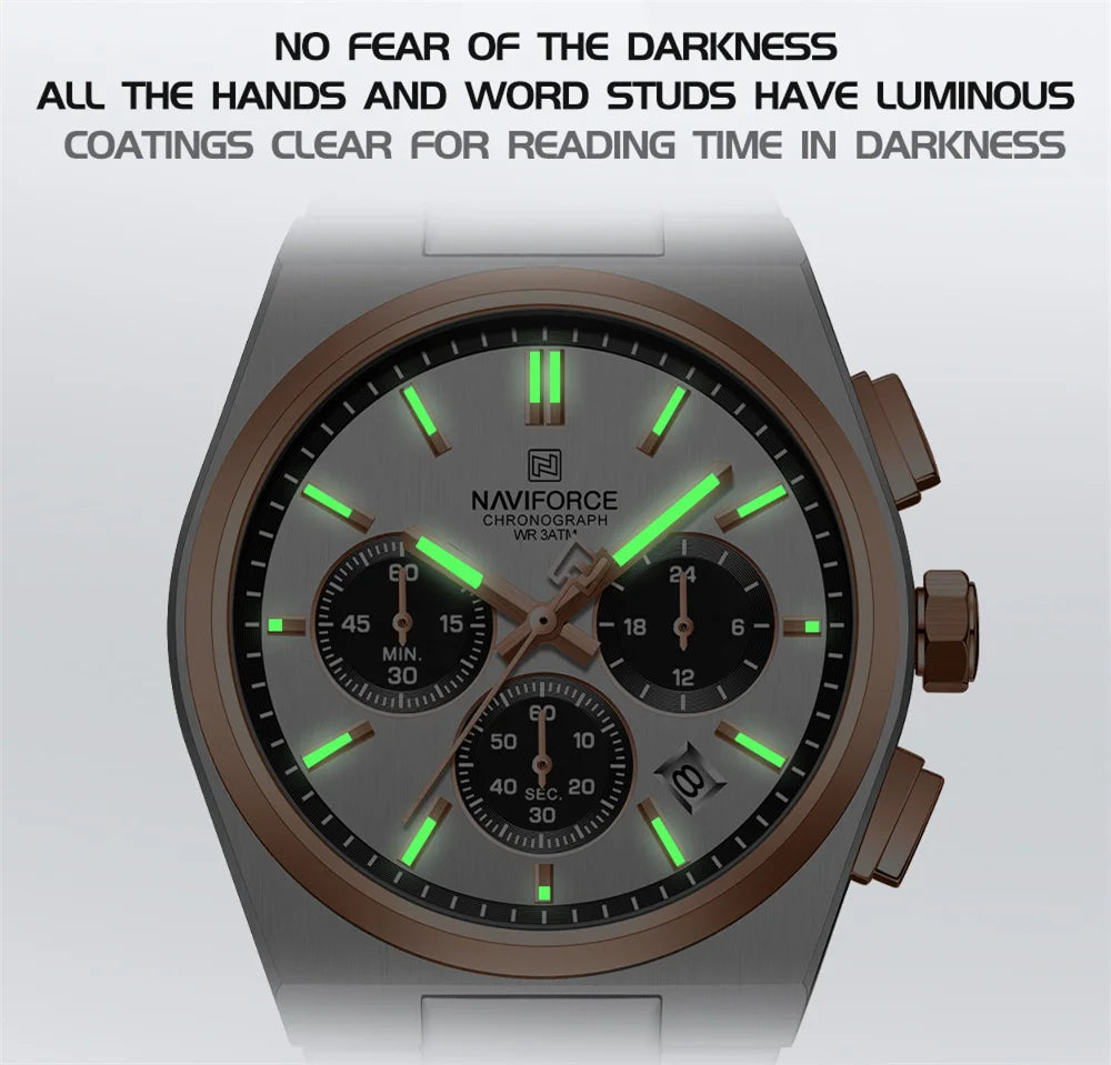 NAVIFORCE 8048 -Business Quartz Timepiece for Men