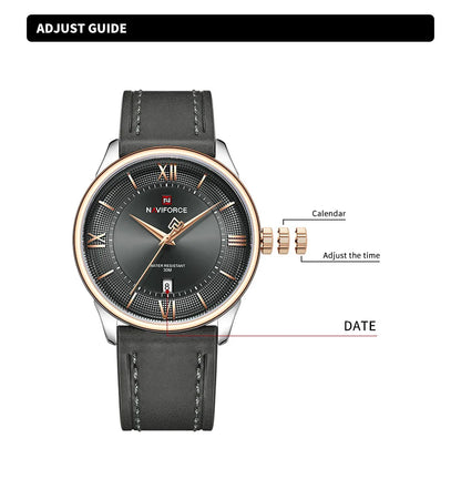 NAVIFORCE Watch 9272LBusiness Waterproof  Quartz Watch.