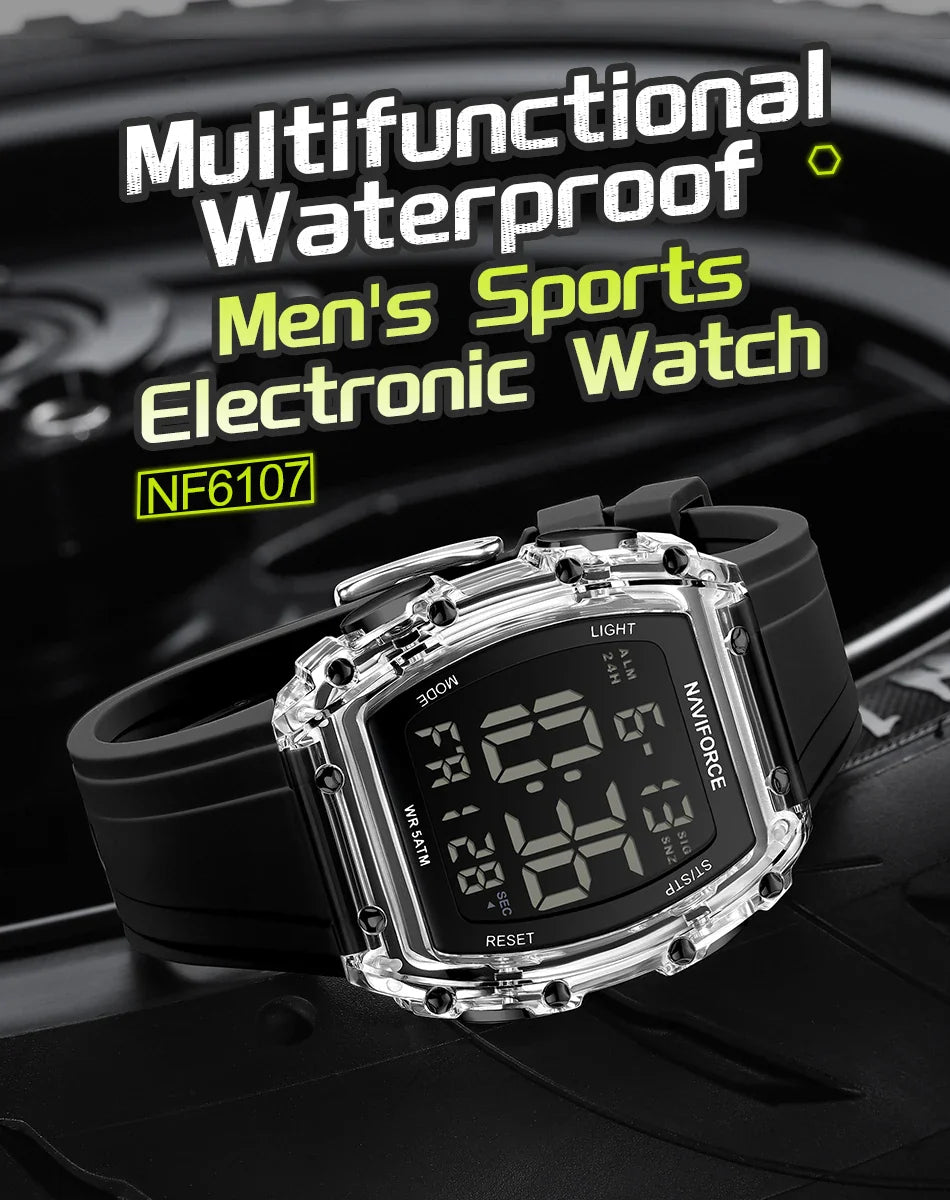 NAVIFORCE-6107 - Men's waterproof sports watch