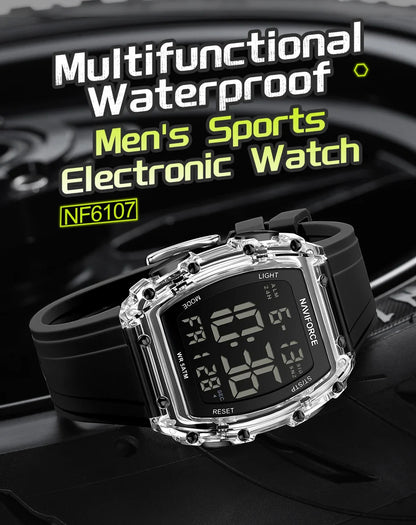 NAVIFORCE-6107 - Men's waterproof sports watch