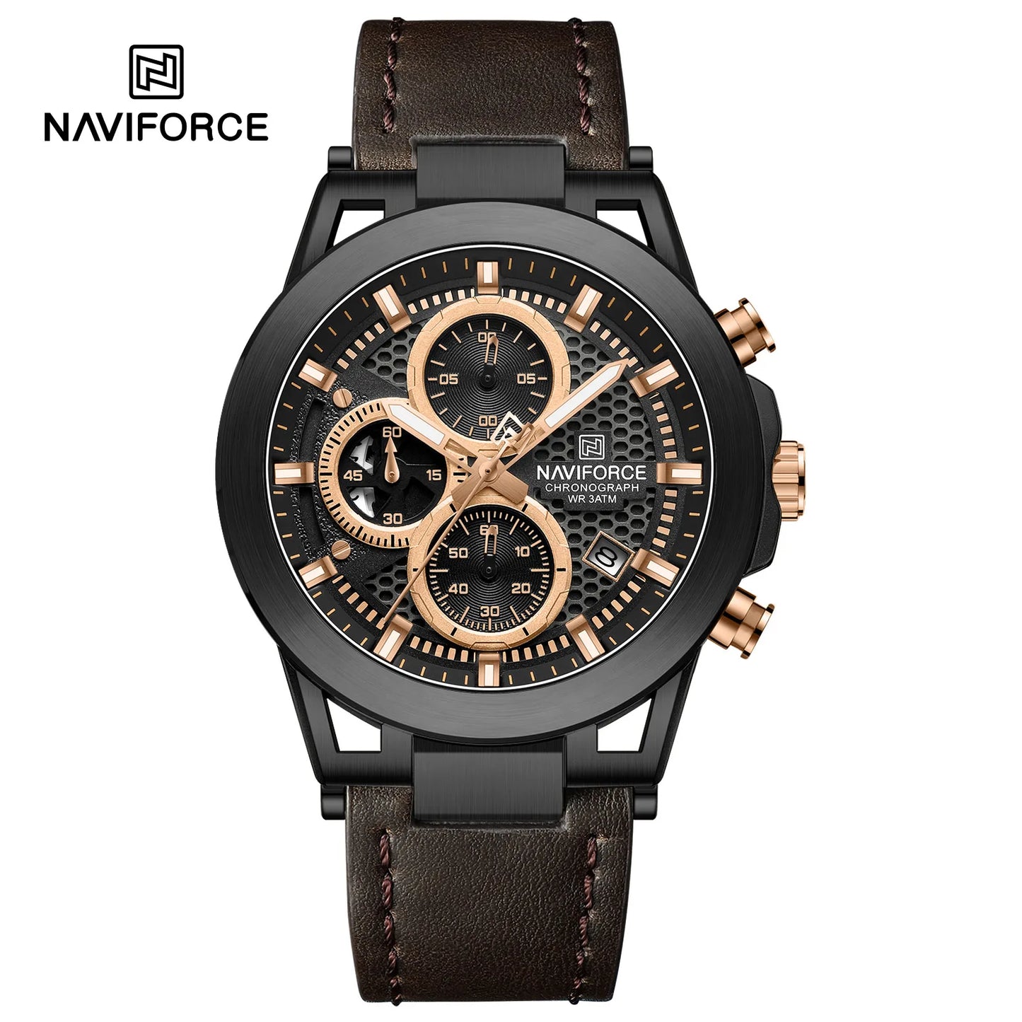 NAVIFORCE Watch 8073 Business Waterproof  Quartz Watch.