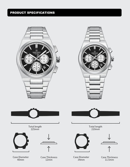 NAVIFORCE 8048 -Business Quartz Timepiece for Men