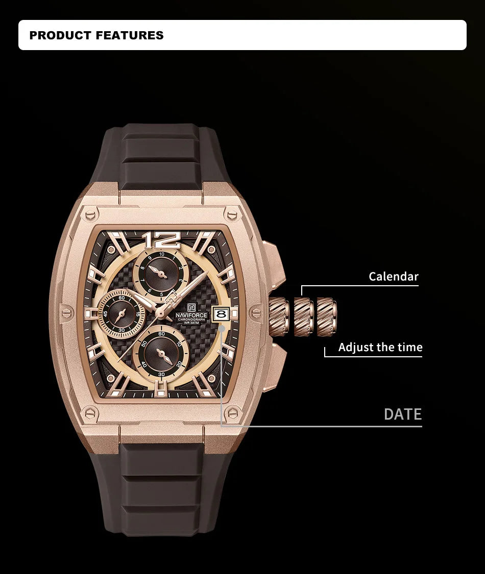 NAVIFORCE 8050-High-Quality Waterproof Watch