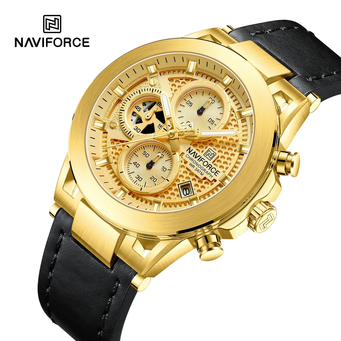 NAVIFORCE Watch 8073 Business Waterproof  Quartz Watch.