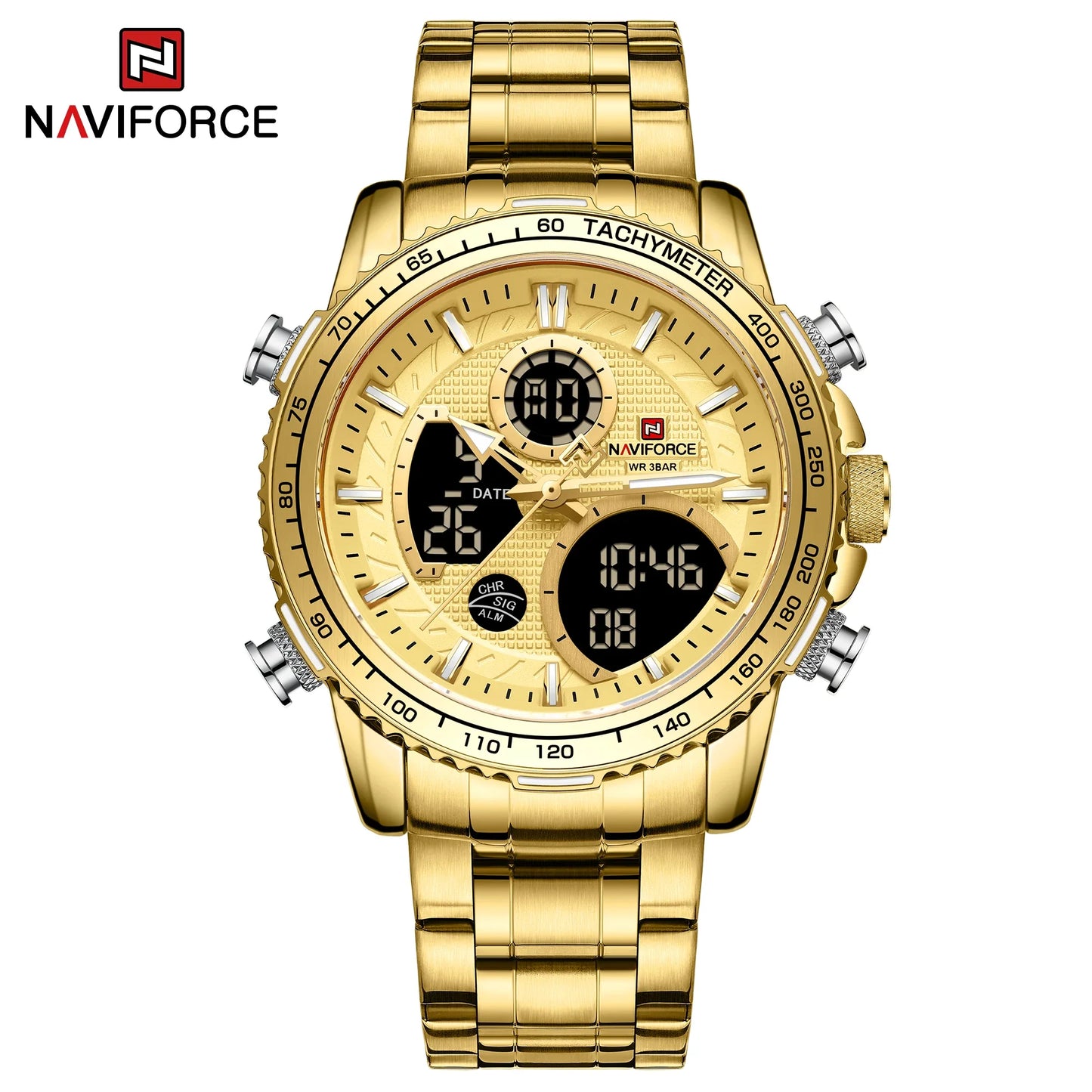 NAVIFORCE-9182-Men's Waterproof Quartz Watch