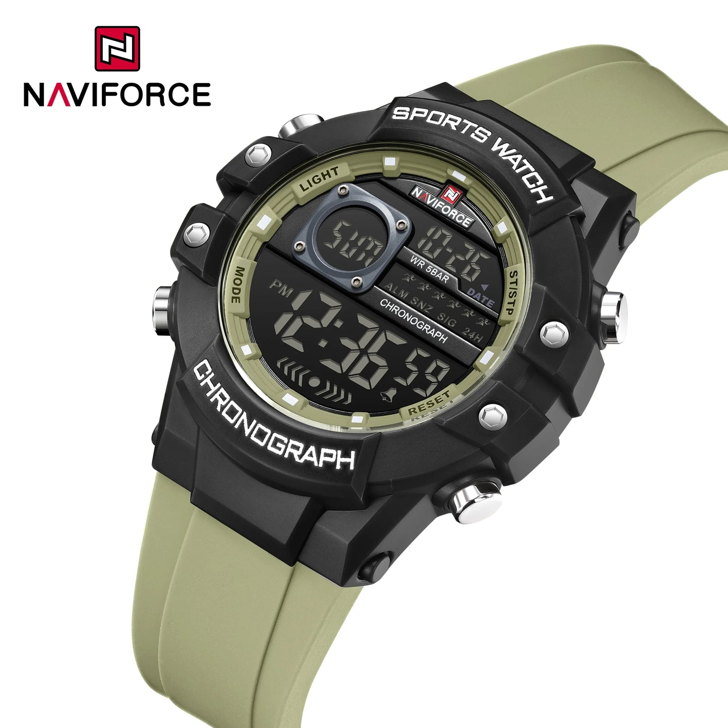 NAVIFORCE-6102 Men's Waterproof Digital Watch