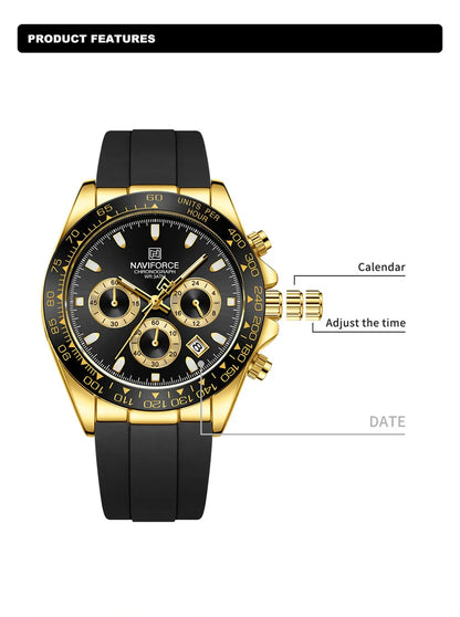 NAVIFORCE 8054-Men's Waterproof Quartz Watch