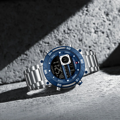 NAVIFORCE-9241S-Men's Business Watch-blue & White