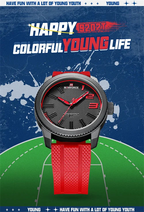 NAVIFORCE 9202T-Men's Waterproof Quartz Watch