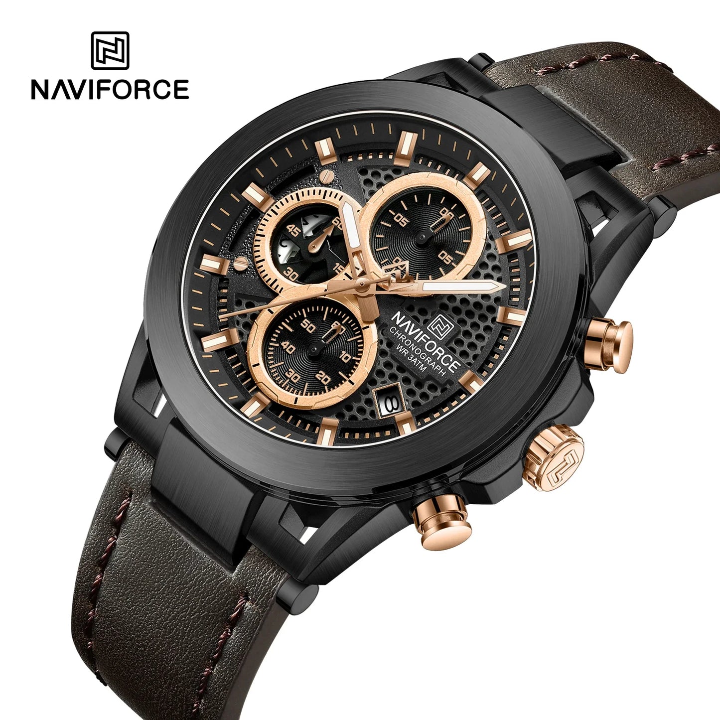 NAVIFORCE Watch 8073 Business Waterproof  Quartz Watch.