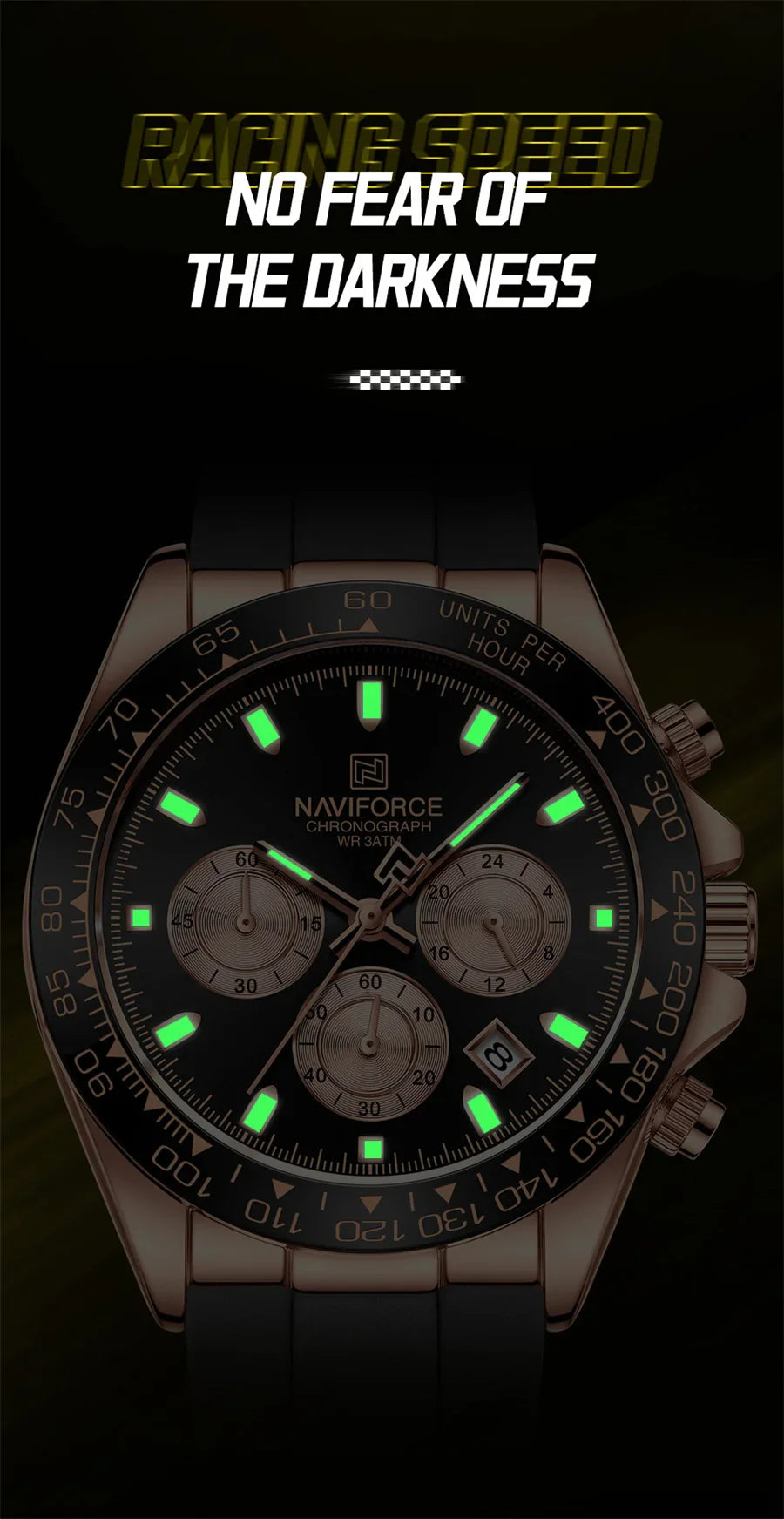 NAVIFORCE 8054-Men's Waterproof Quartz Watch