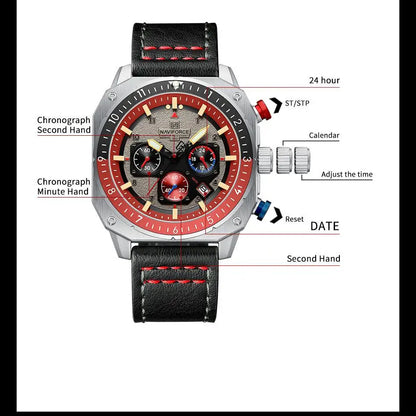 NAVIFORCE 8057 -High-Quality Waterproof Watch