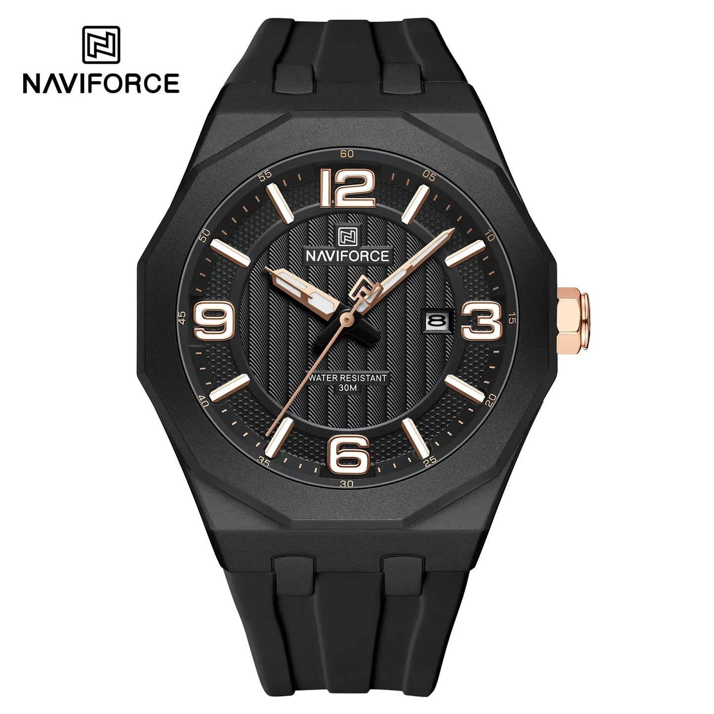 NAVIFORCE Watch 8079 Business Waterproof  Quartz Watch.