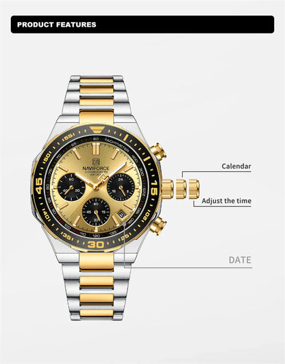 NAVIFORCE 8049-Business Quartz Timepiece for Men