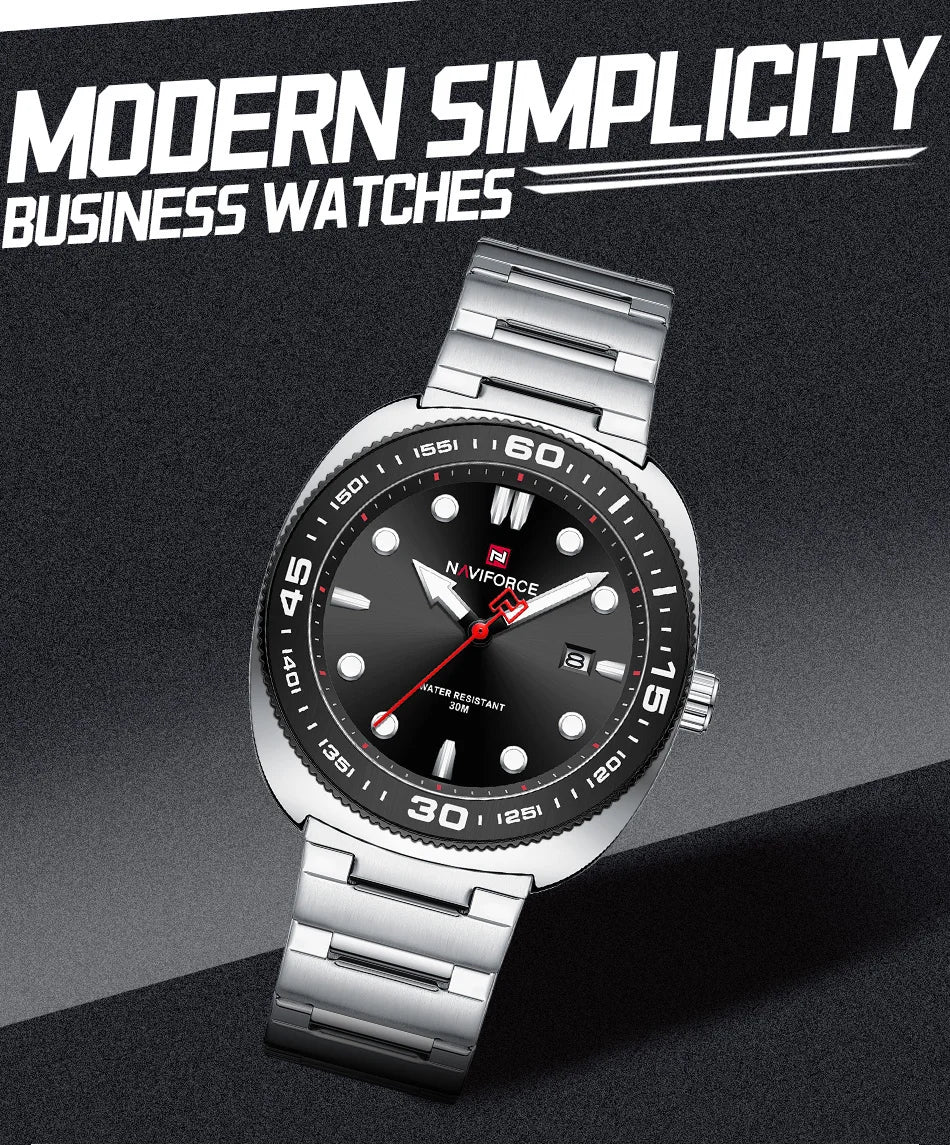 NAVIFORCE Watch 9250 Business Waterproof  Quartz Watch.