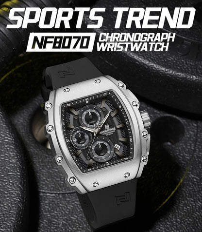 NAVIFORCE Watch 8070 Business Waterproof  Quartz Watch.