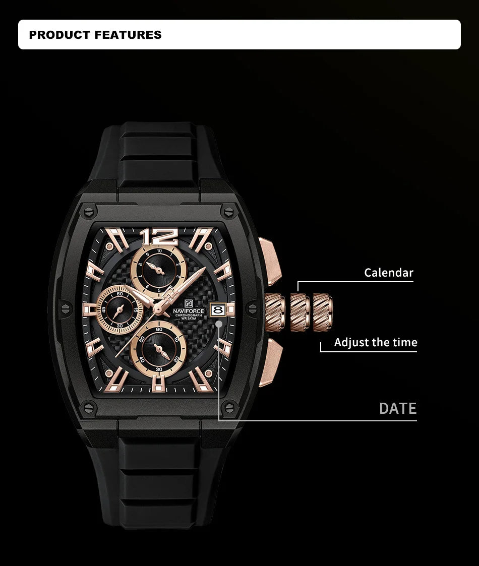 NAVIFORCE 8050 -High-Quality Waterproof Watch