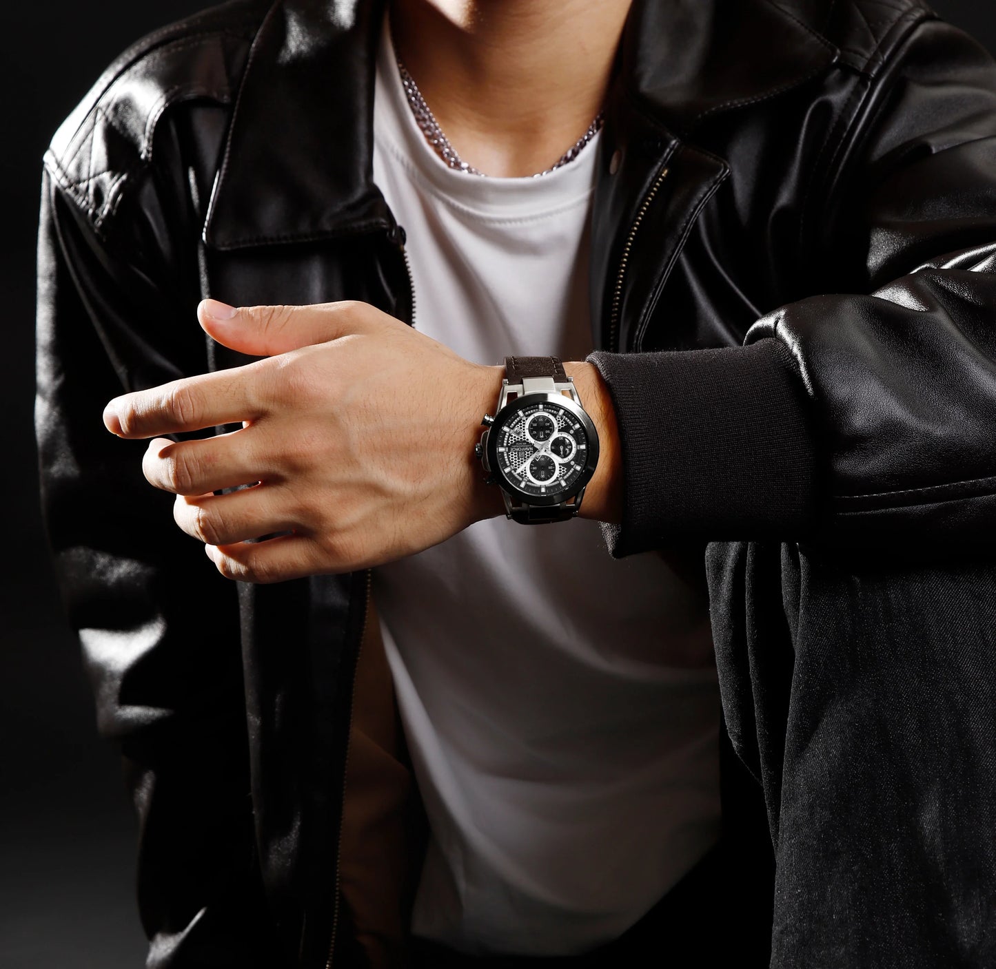 NAVIFORCE Watch 8073 Business Waterproof  Quartz Watch.