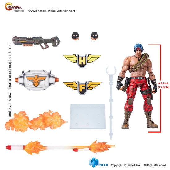 Contra Operation Galuga Bill Rizer & Lance Bean - Exquisite Basic Series 1/12 Scale Action Figure By HIYA Toys