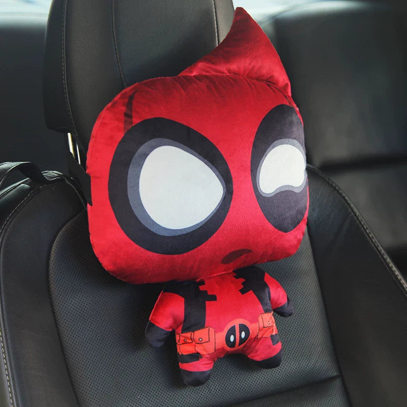 Car Headrest & Waist Support- Cute Cartoon Character Styling