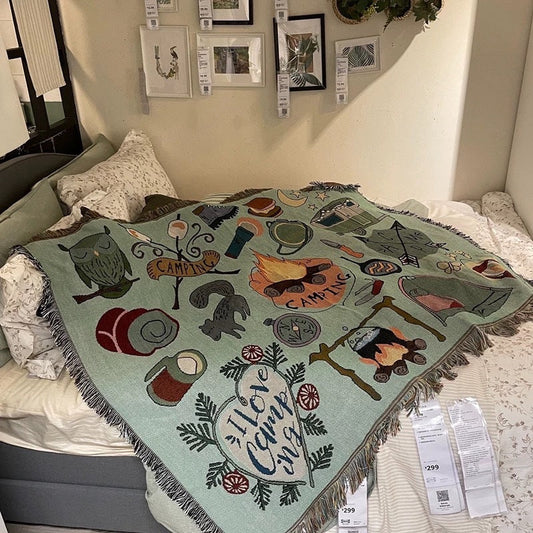 Home Decor Blanket-Green Torchlight