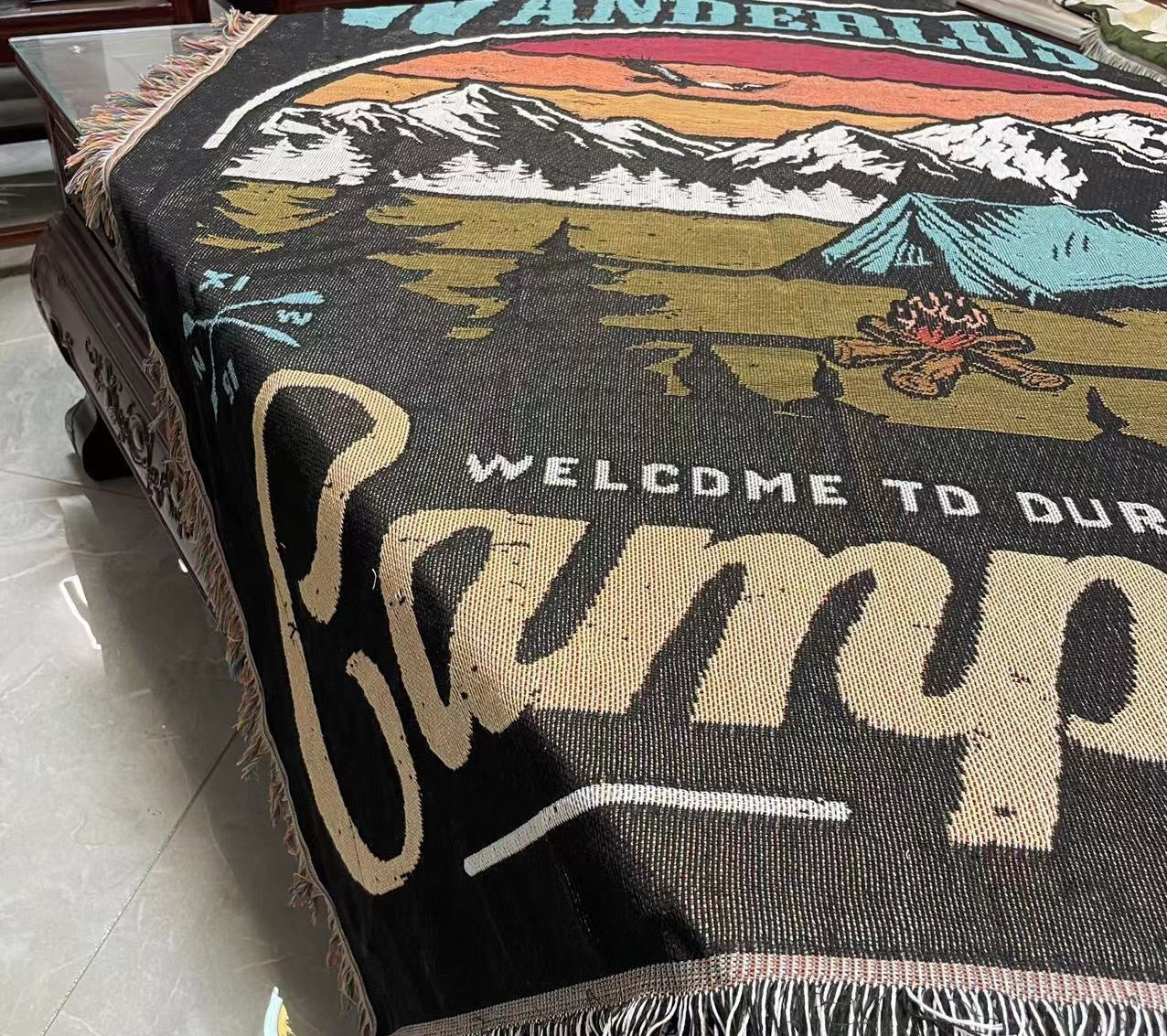Home Decor Blanket-Campfire