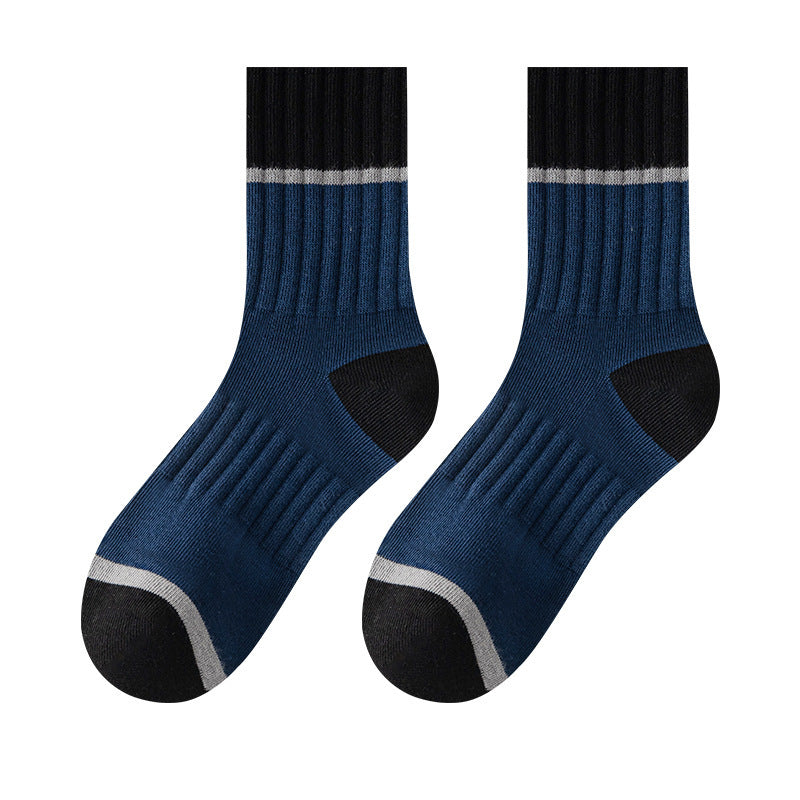 5 Pairs Pack-Medium tube men's socks