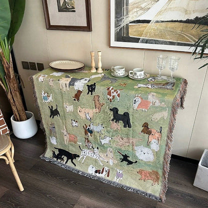 Home Decor Tapestry-Dog Paradise Woven Throw