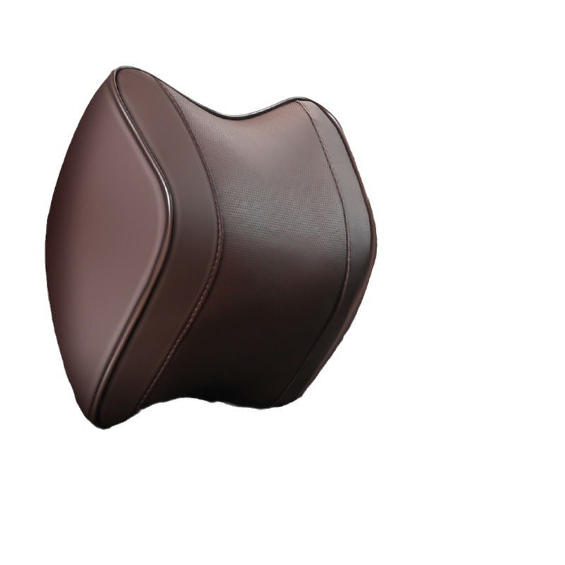 Car Headrest & Waist Pillow (Leather / Mesh)
