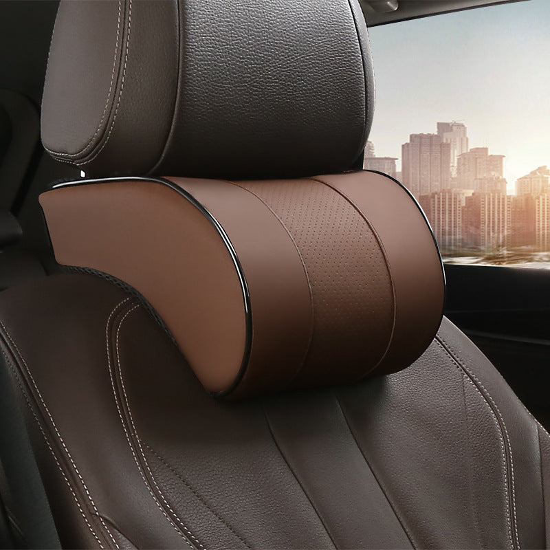 Car Headrest - Advance Level (Memory Cotton + Leather)