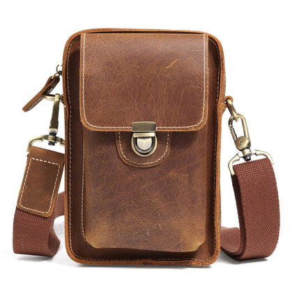 Vintage Crazy Horse Leather - Men's Fanny Pack