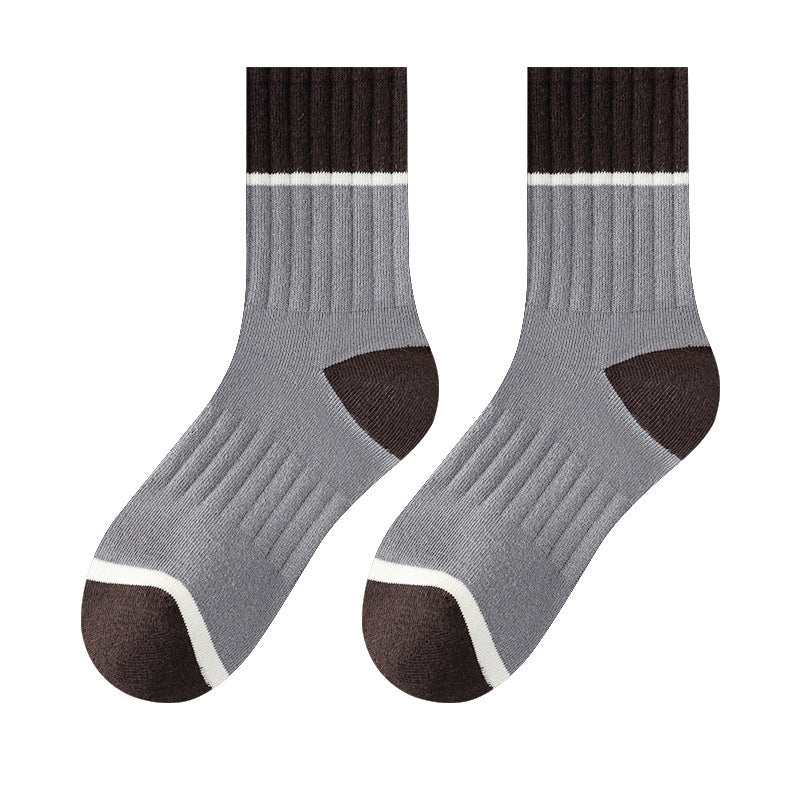 5 Pairs Pack-Medium tube men's socks