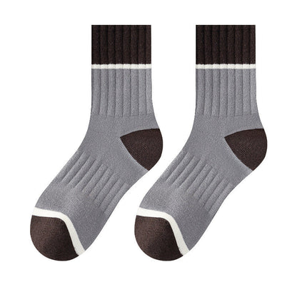 5 Pairs Pack-Medium tube men's socks