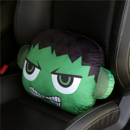 Car Headrest & Waist Support- Cute Cartoon Character Styling