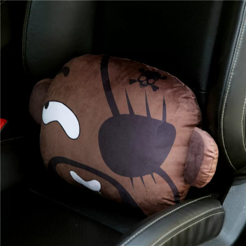 Car Headrest & Waist Support- Cute Cartoon Character Styling