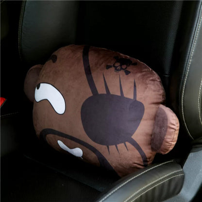 Car Headrest & Waist Support- Cute Cartoon Character Styling