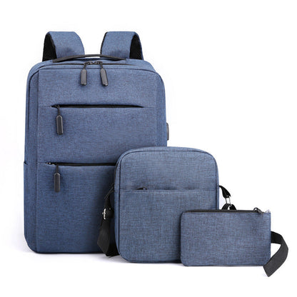 Business Computer Bag - Three-piece Backpack with USB