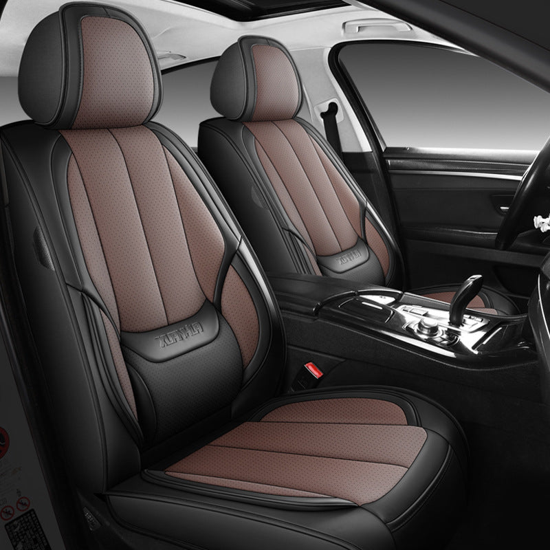 Car Seat Cushion - Sports Full Leather -Five-Seater Deluxe Edition