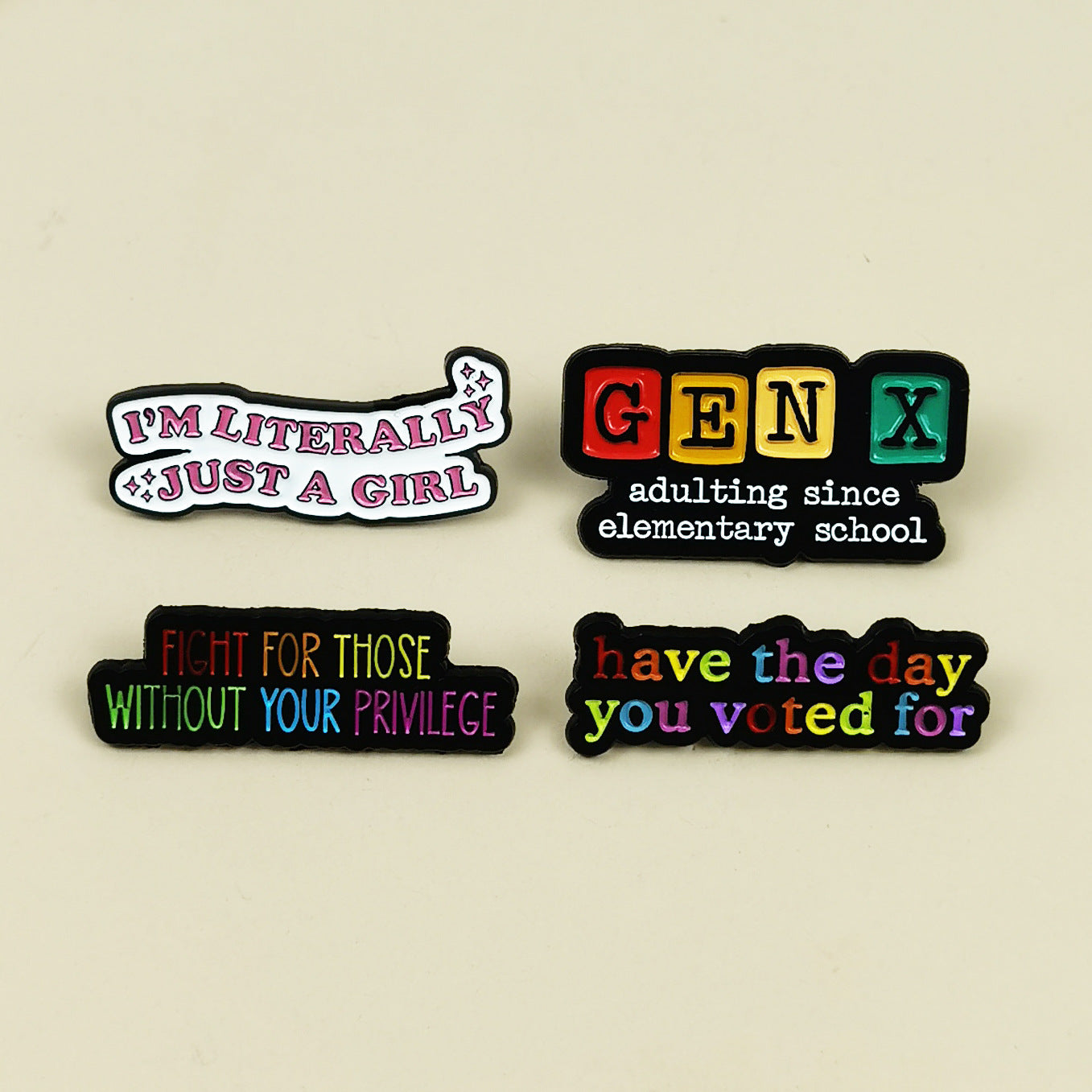 Alphabet Travel Enamel Pin for Backpacks  by CAVE