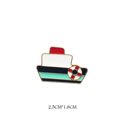 Ship Travel Enamel Pin for Backpacks  by CAVE