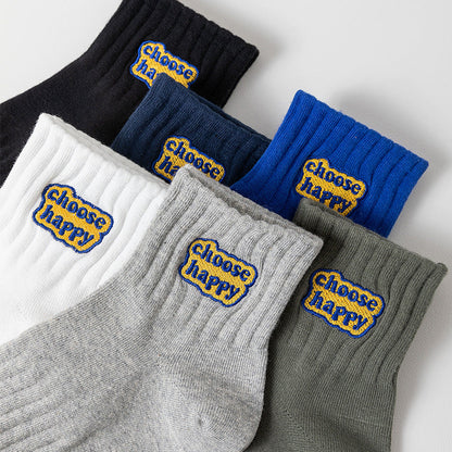 Autumn And Winter Men's antibacterial socks.