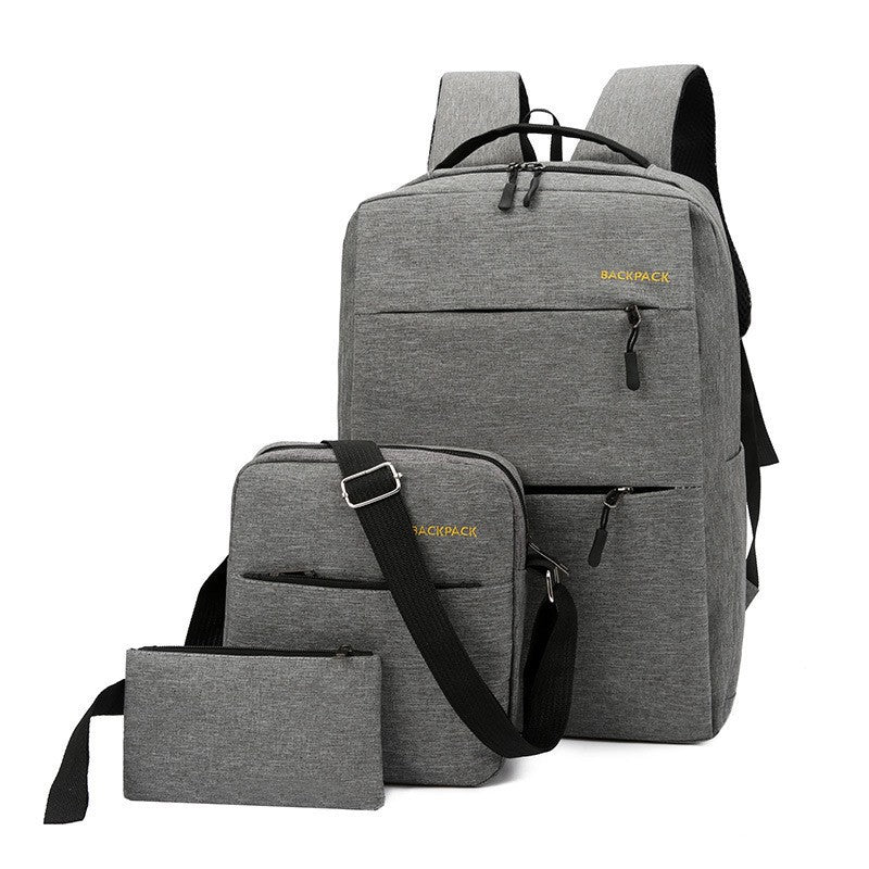 Business Computer Bag - Three-piece Backpack with USB