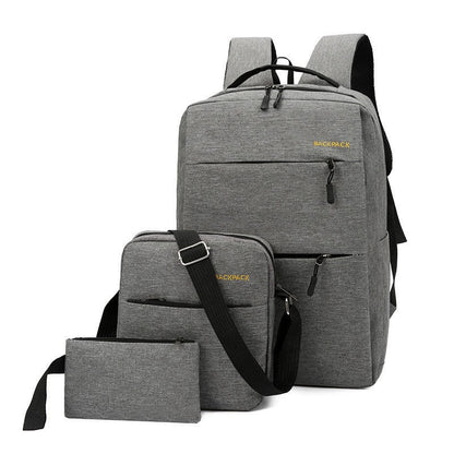 Business Computer Bag - Three-piece Backpack with USB