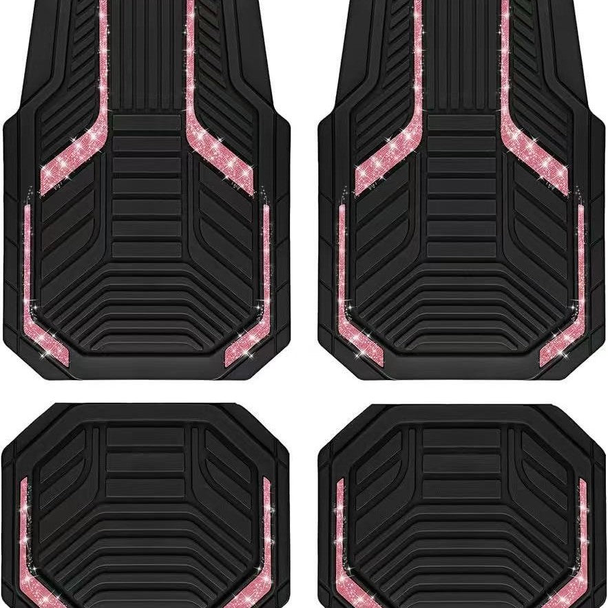 Car Floor Mats - 4-Piece Set (Easy to Maintain)