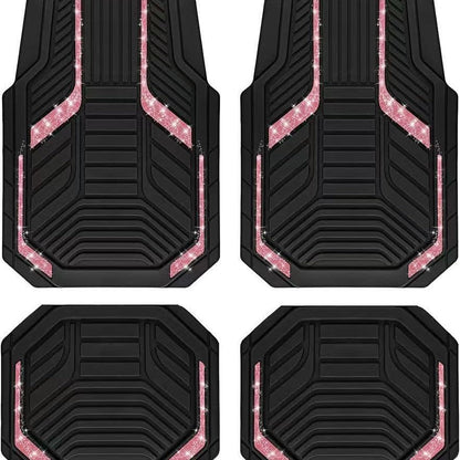 Car Floor Mats - 4-Piece Set (Easy to Maintain)