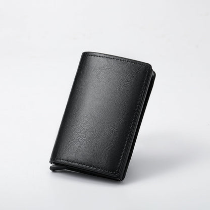 Men's Wallet - Ultra-thin Carbon Fiber RFID Card Holder with Auto-card Ejection