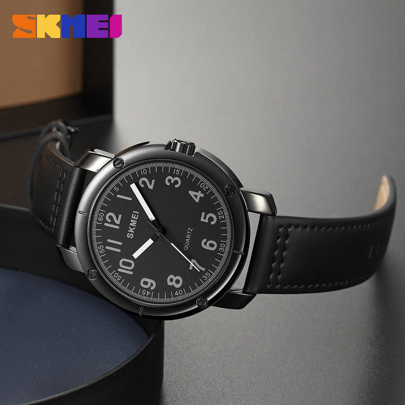 SKMEI-Fashion Business Men's Waterproof Quartz Watch-1987