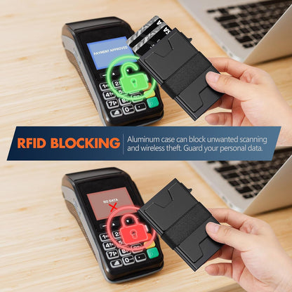 RFID Blocking Slim Lightweight Multi-Functional Card Holder