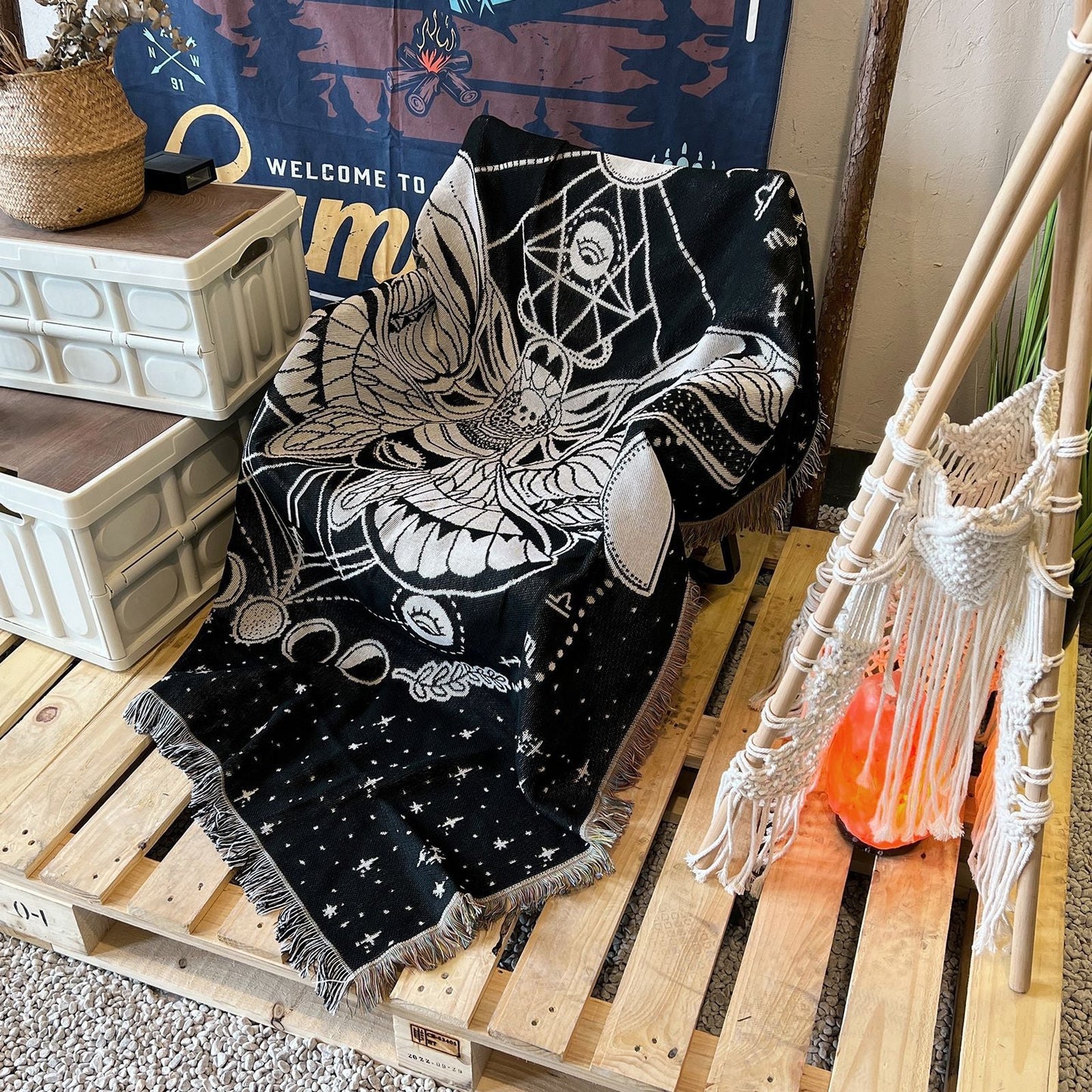 Home Decor Tapestry-Celestial Moth Tapestry